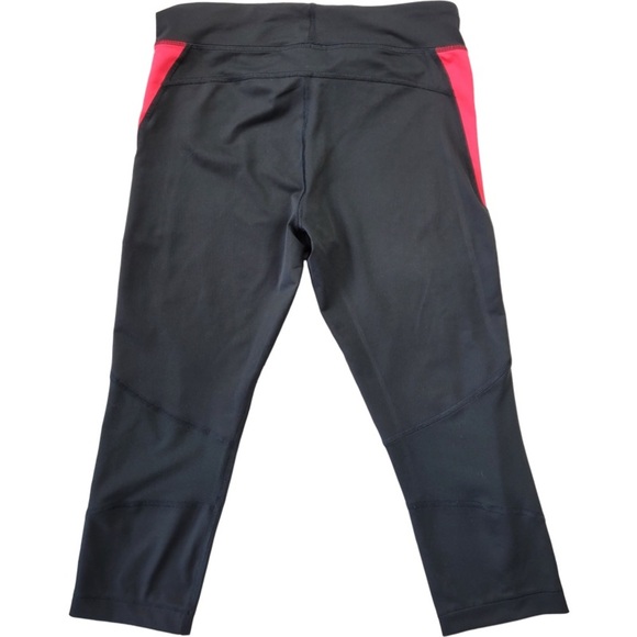 Under Armour Woman’s Black With Pink 20” leggings workout yoga running size S - Picture 11 of 11